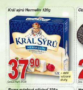 Hruška Král sýrů hermelín nabídka