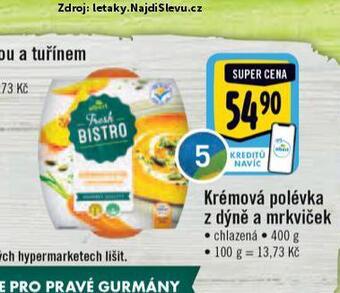 Albert Krémová polévka z dýně a mrkviček nabídka