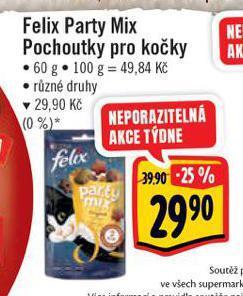 Albert Felix party pochoutky pro kočky nabídka