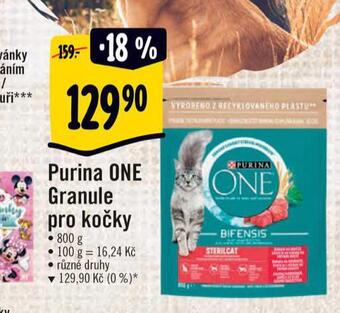 Albert Purina one granule pro kočky nabídka