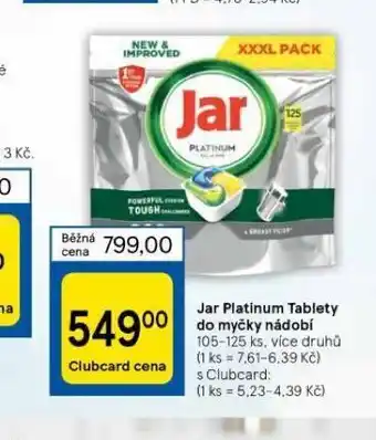 Tesco Jar paltinum tablety do myčky nabídka