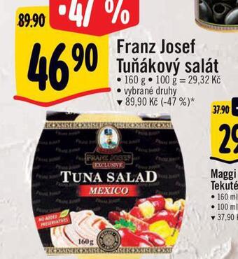 Albert Franz josef tuňákový salát nabídka