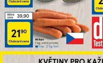 Tesco Mrkev nabídka