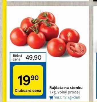 Tesco Rajčata na stonku nabídka