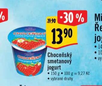 Choceňský smetanový jogurt
