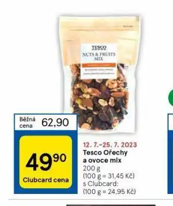 Tesco Tesco ořechy a ovoce mix nabídka