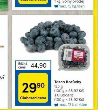 Tesco Tesco borůvky nabídka