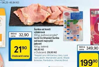 Tesco Šunka od kosti výběrová nabídka