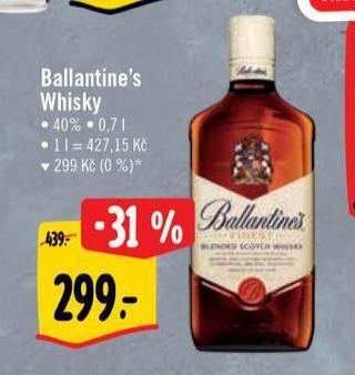 Albert Ballantine's whisky nabídka