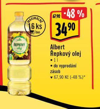 Albert Řepkový olej nabídka