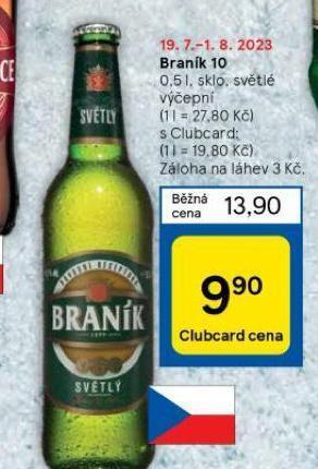 Tesco Pivo braník nabídka