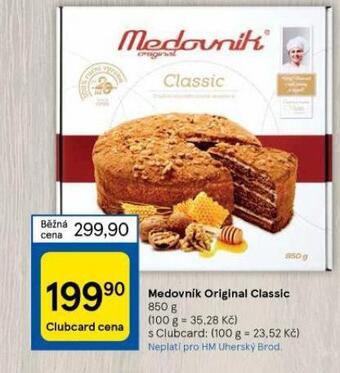 Tesco Medovník original classic nabídka