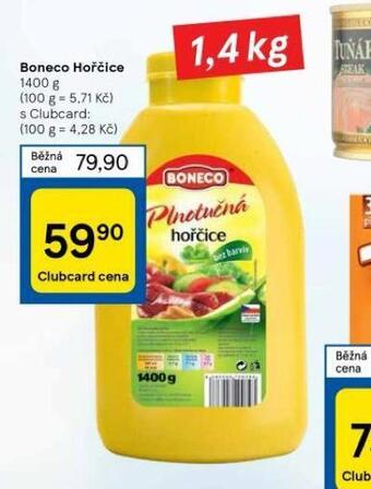 Tesco Boneco hořčice nabídka