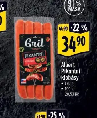 Albert Pikantní klobásy nabídka