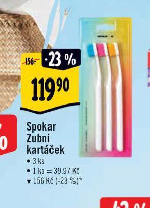 Albert Spokar zubní kartáček nabídka
