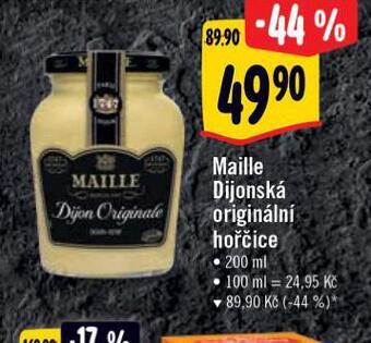Albert Maille hořčice original dijonská nabídka
