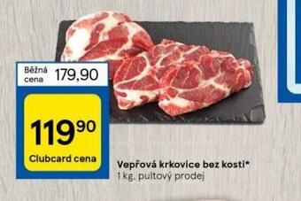 Tesco Vepřová krkovice bez kosti nabídka