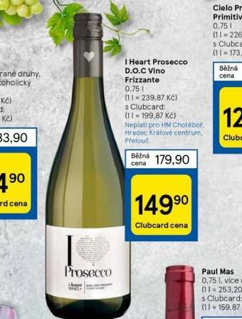 Tesco I heart prosecco d.o.c. vino frizzante nabídka