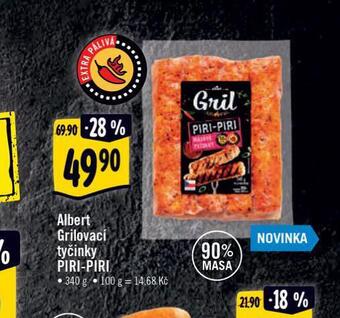 Albert Grilovací tyčinky piri-piri nabídka
