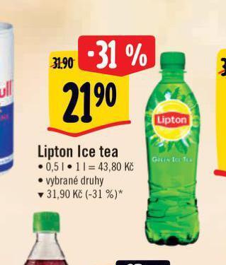 Albert Lipton ice tea nabídka