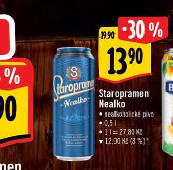 Albert Pivo staropramen nealkoholické nabídka