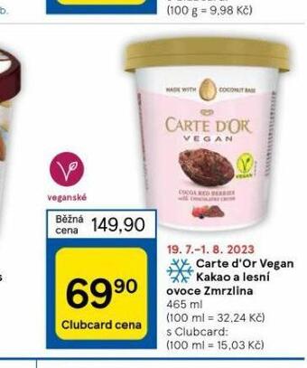 Tesco Zmrzlina carte d´or nabídka