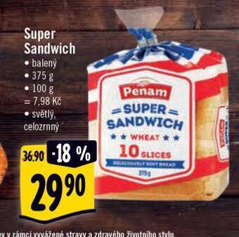 Albert Super sandwich nabídka