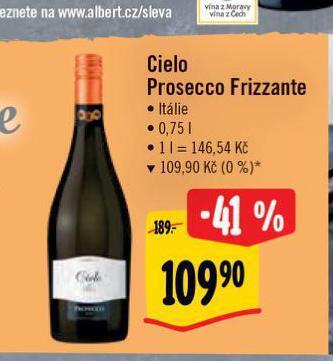 Albert Cielo prosecco frizzante nabídka