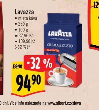Albert Káva lavazza nabídka