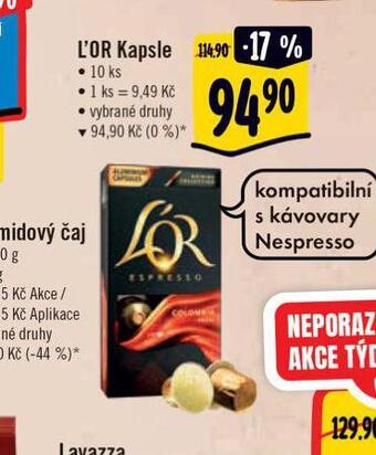 Albert Kávové kapsle l'or nabídka
