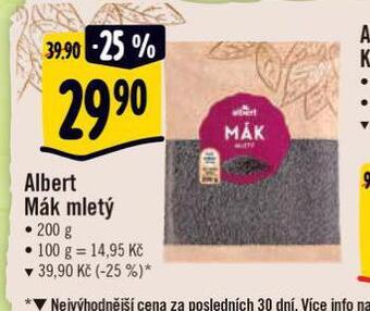 Albert Mák mletý nabídka