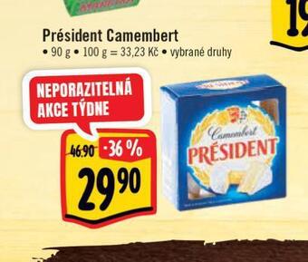 Albert Président camembert sýr nabídka