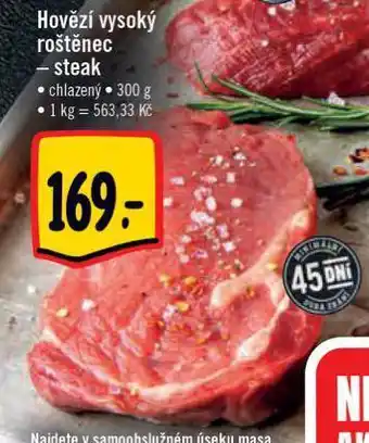 Albert Hovězí vysoký roštěnec nabídka