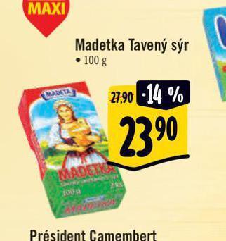 Albert Madetka tavený sýr nabídka