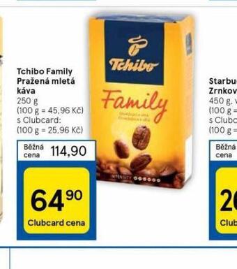 Tesco Tchibo family pražená mletá káva nabídka