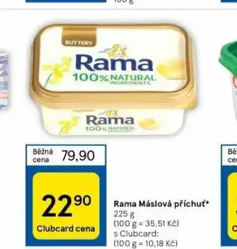 Tesco Rama máslová příchuť nabídka