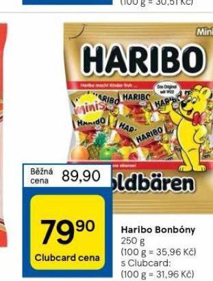 Tesco Haribo bonbony nabídka
