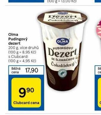 Tesco Olma pudingový dezert nabídka