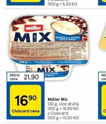 Tesco Müller mix nabídka