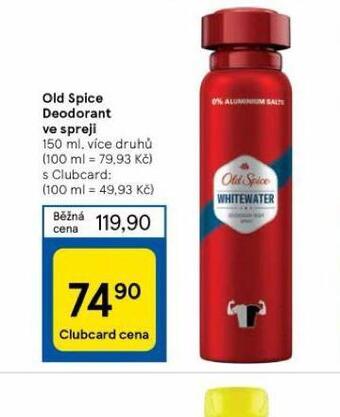 Tesco Old spice deodorant ve spreji nabídka
