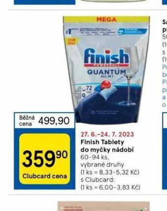 Tesco Finish tablety do myčky nabídka
