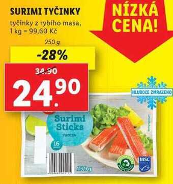 Lidl Surimi tyčinky, 250 g nabídka