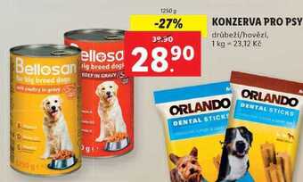 Lidl Konzerva pro psy, 1250 g nabídka