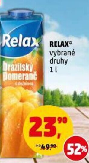Penny Market RELAX vybrané druhy 1L nabídka