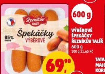 Penny Market VÝBĚROVÉ ŠPEKÁČKY ŘEZNÍKŮV TALÍŘ nabídka