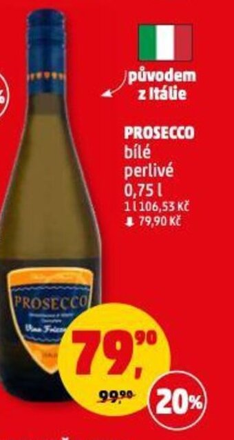 Penny Market PROSECCO bílé perlivé 0,75 l nabídka