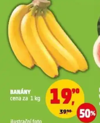 Penny Market BANÁNY cena za 1 kg nabídka