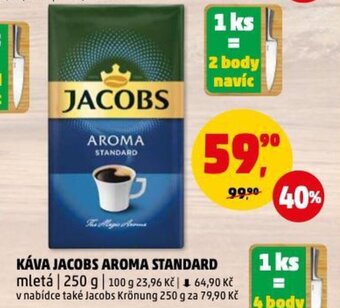 Penny Market KÁVA JACOBS AROMA STANDARD nabídka