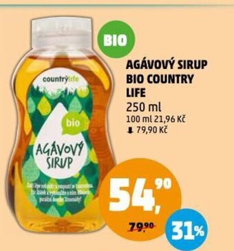 Penny Market AGÁVOVÝ SIRUP BIO COUNTRY LIFE nabídka