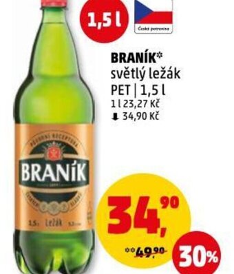 Penny Market BRANÍK* světlý ležák nabídka